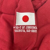 Supreme 26SS Red Half-Zip Sweatshirt / Shop Flag Half Zip XL [Used]