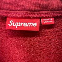 Supreme 26SS Red Half-Zip Sweatshirt / Shop Flag Half Zip XL [Used]