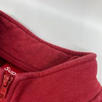 Supreme 26SS Red Half-Zip Sweatshirt / Shop Flag Half Zip XL [Used]