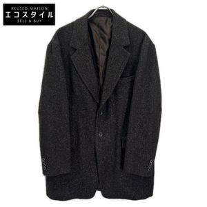 ELLE 25AW 브라운 울×실크 헤링본 2B 테일러드 재킷 3 [중고]