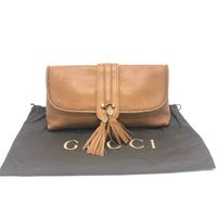 GUCCI Marcheche GG Tassel Clutch Bag