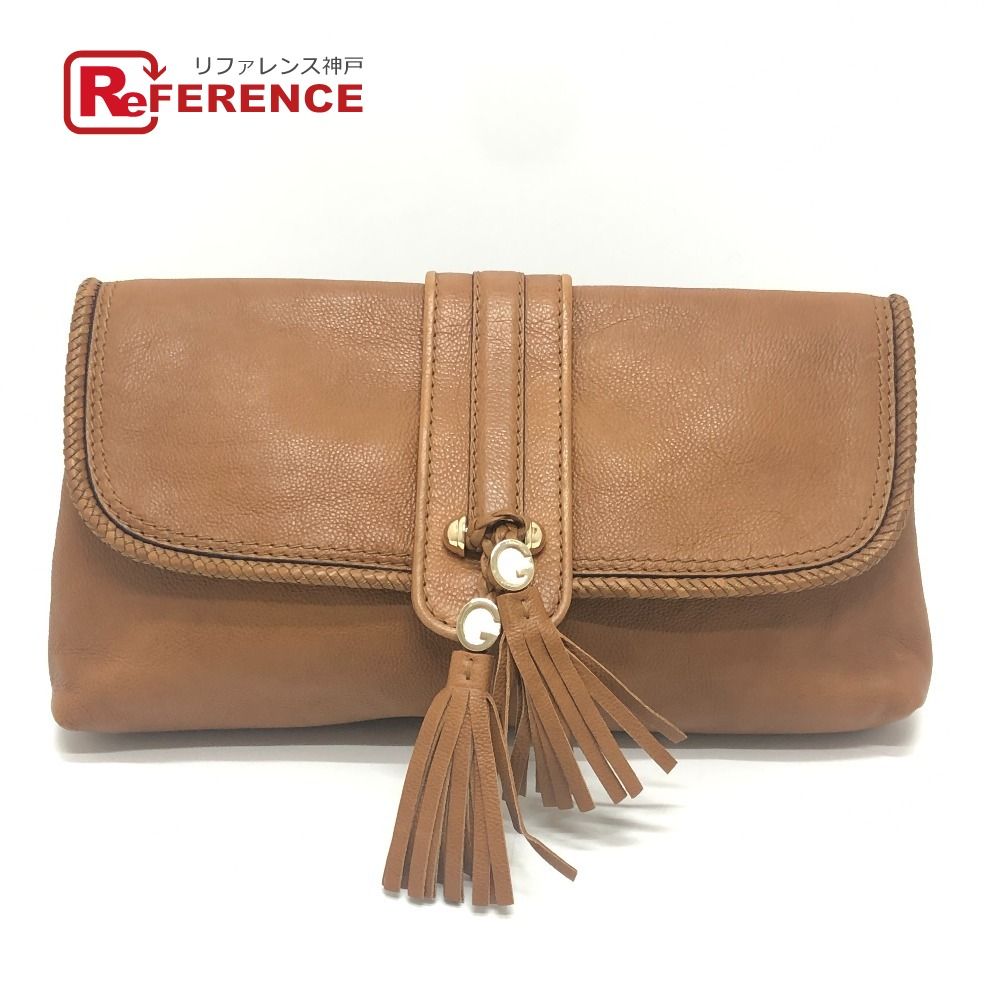 GUCCI Marcheche GG Tassel Clutch Bag