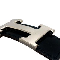HERMES Constance H-belt, reversible leather belt for bottoms.