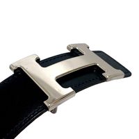 HERMES Constance H-belt, reversible leather belt for bottoms.