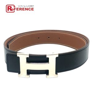 HERMES Constance H-belt, reversible leather belt for bottoms.