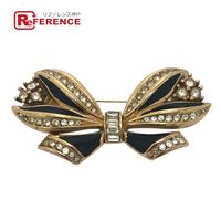 Dior Rhinestone RIBON Brooch