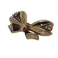Dior Rhinestone RIBON Brooch