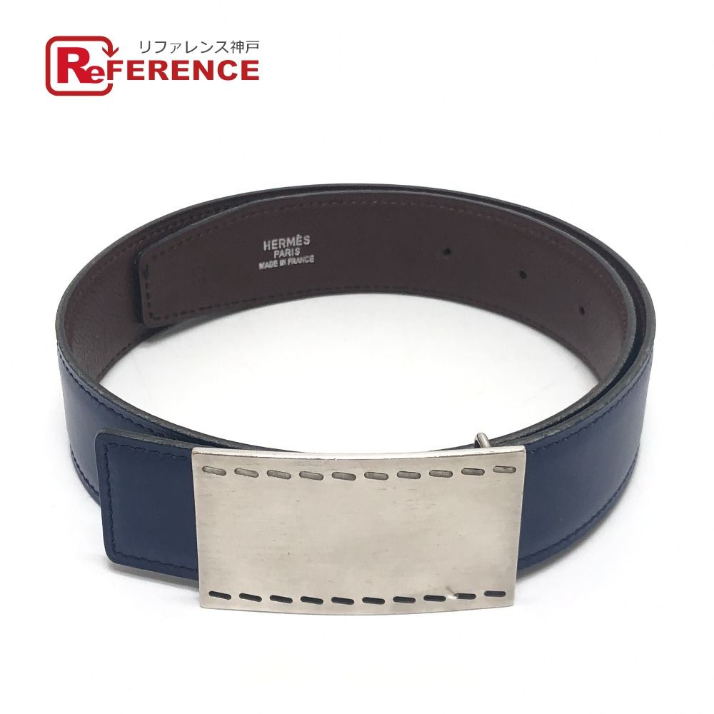 HERMES Stitch Square Buckle Belt