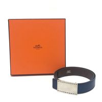 HERMES Stitch Square Buckle Belt