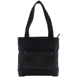 Gucci GUCCI Tote Bag 019.0402.001013 GG Canvas Black Shoulder Bag/Handbag A5 Zipper Women's [Used]