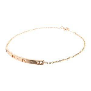 [Pre-owned] Tiffany & Co. Atlas Pierced Bracelet, 18K Pink Gold