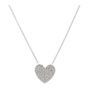 [Pre-owned] Tiffany & Co. Metro Heart Necklace, 18K White Gold