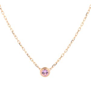 [Pre-owned] Cartier necklace, Damour Saphir Léger, 18K pink gold