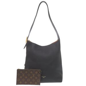 近全新 路易威登 Low Key Hobo MM 手提包，附小包 M24856 IC 小牛皮黑色單肩包 LV 0136 [二手]LOUIS VUITTON