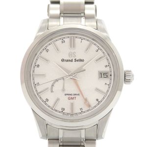 近全新精工 Grand Seiko Elegance 系列 GMT SBGE269 9R66-0AL0 Spring Drive 腕錶 不鏽鋼銀色 0114 [二手] 精工