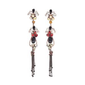 [Used] Dsquared2 Earrings, Rhinestone, Long, Swing, Other Earrings, Women's, Used A