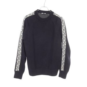 [중고] Dior 니트 오블리크 113M638AT187 네이비 코튼 니트/스웨터 남성용 Used B
