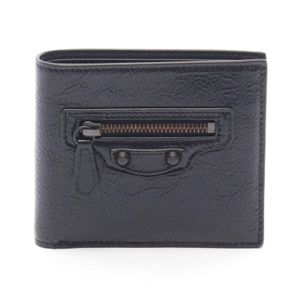 [Used] BALENCIAGA Le City Square Bi-fold Wallet 8726672ABFY1000 Leather Wallet Men's New