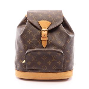 [중고] LOUIS VUITTON 몽소리 MM 모노그램 백팩 M51136 PVC 코팅 캔버스 레더 여성용 Used B