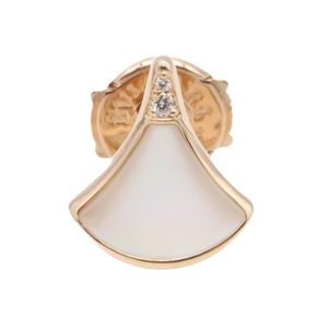 [Pre-owned] BVLGARI Diva's Dream Single Earring, Mother of Pearl, 361992, K18PG (Pink Gold)