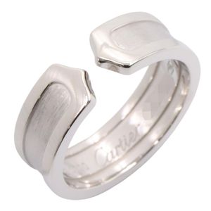 [Used] Cartier C2 Ring, K18WG (White Gold), Women's Ring, Used A