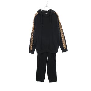 【중고】 FENDI 셋업 주카 풀오버 후드티 스웨트 팬츠 FB0461/FY0870 코튼 울 셋업 남성용 Used A