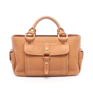 【二手】Celine CELINE Bag 駝色皮革女士手提包