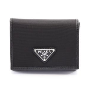 [Used] Prada PRADA Tri-fold Wallet TESSUTO+SAFFIAN 2MH0412DMHF0002 Nylon Saffiano Leather Wallet Men's New