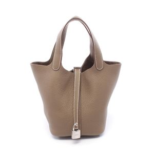[Used] Hermes HERMES Handbag Picotin Lock PM Etoupe Etoupe Other Picotin Lock PM Etoupe Women's Unused