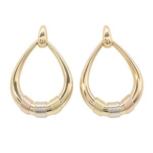 [Pre-owned] Cartier earrings, door knocker motif, K18 (yellow gold) and K18WG (white gold), women's earrings.