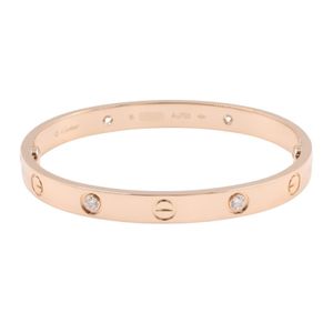 [Used] Cartier Love Bracelet 4PD B6069917 Wrist size 15cm K18PG (Pink Gold) Diamond Love Bracelet 4PD Women's Used A