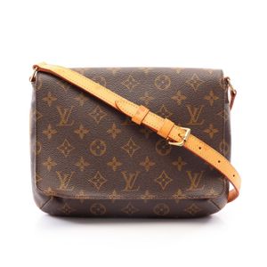【중고】 LOUIS VUITTON 숄더백 뮤제트 탱고 쇼트 스트랩 모노그램 M51257 PVC 코팅 캔버스 레더 뮤제트 탱고 쇼트