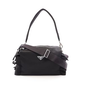【중고】 Prada PRADA 숄더백 TESSUTO + VITELLO 2WAY 2VH2062DW3F0002 나일론 레더 2way 숄더백 여성용 신품