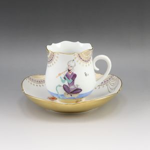 マイセン Meissen アラビアンナイト カップ&ソーサー 食器 23582/680710 No.5 Arabian Nights Cup & Saucer _【中古】