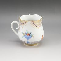 ไมเซน (Meissen) Arabian Nights ถ้วยและจานรอง เครื่องใช้บนโต๊ะอาหาร 23582/680710 No.3 Arabian Nights Cup & Saucer _【สินค้ามือสอง】
