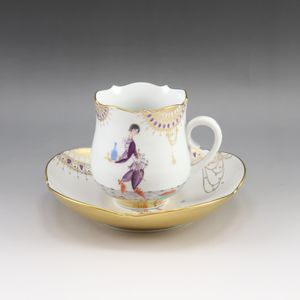 マイセン Meissen アラビアンナイト カップ&ソーサー 食器 23582/680710 No.3 Arabian Nights Cup & Saucer _【中古】