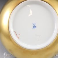 ไมเซน (Meissen) Arabian Nights ถ้วยและจานรอง เครื่องใช้บนโต๊ะอาหาร 23582/680710 No.3 Arabian Nights Cup & Saucer _【สินค้ามือสอง】