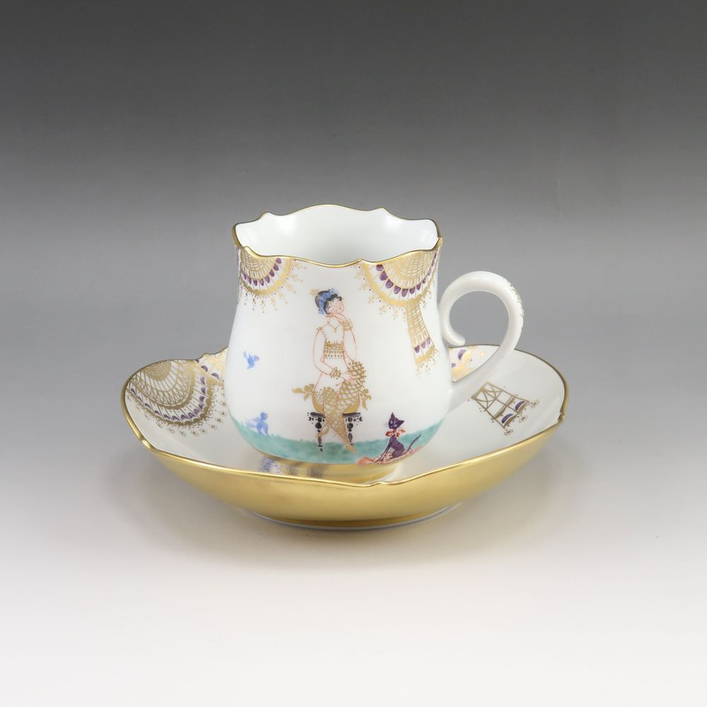 迈森 Meissen 一千零一夜系列 杯碟套装 碗碟盘子 23582/680710 No.1 Arabian Nights Cup & Saucer _【二手】