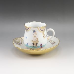 マイセン Meissen アラビアンナイト カップ&ソーサー 食器 23582/680710 No.1 Arabian Nights Cup & Saucer _【中古】