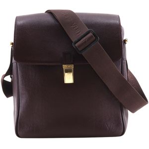 루이비통 LOUIS VUITTON 야랑가 숄더백 M30826 타이가 아카주 2001년 와인 레드 SP0071 크로스백, 숄더백, A5 플랩 Yaranga 남성용【중고】