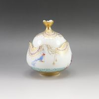 ไมเซน Meissen Arabian Nights โถใส่น้ำตาล เครื่องใช้บนโต๊ะอาหาร 23925/680710 Arabian Nights Sugar Pot _【สินค้ามือสอง】