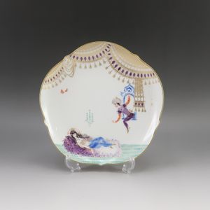 マイセン Meissen アラビアンナイト プレート 18.cm 食器 23501/680710 No.04 Arabian Nights Plate 7.1" _【中古】