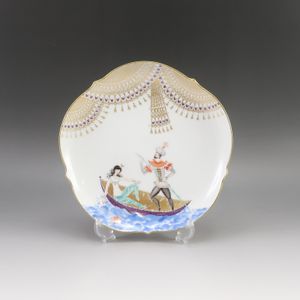 マイセン Meissen アラビアンナイト プレート 18.5cm 食器 23501/680710 No.06 Arabian Nights Plate 7.3" _【中古】