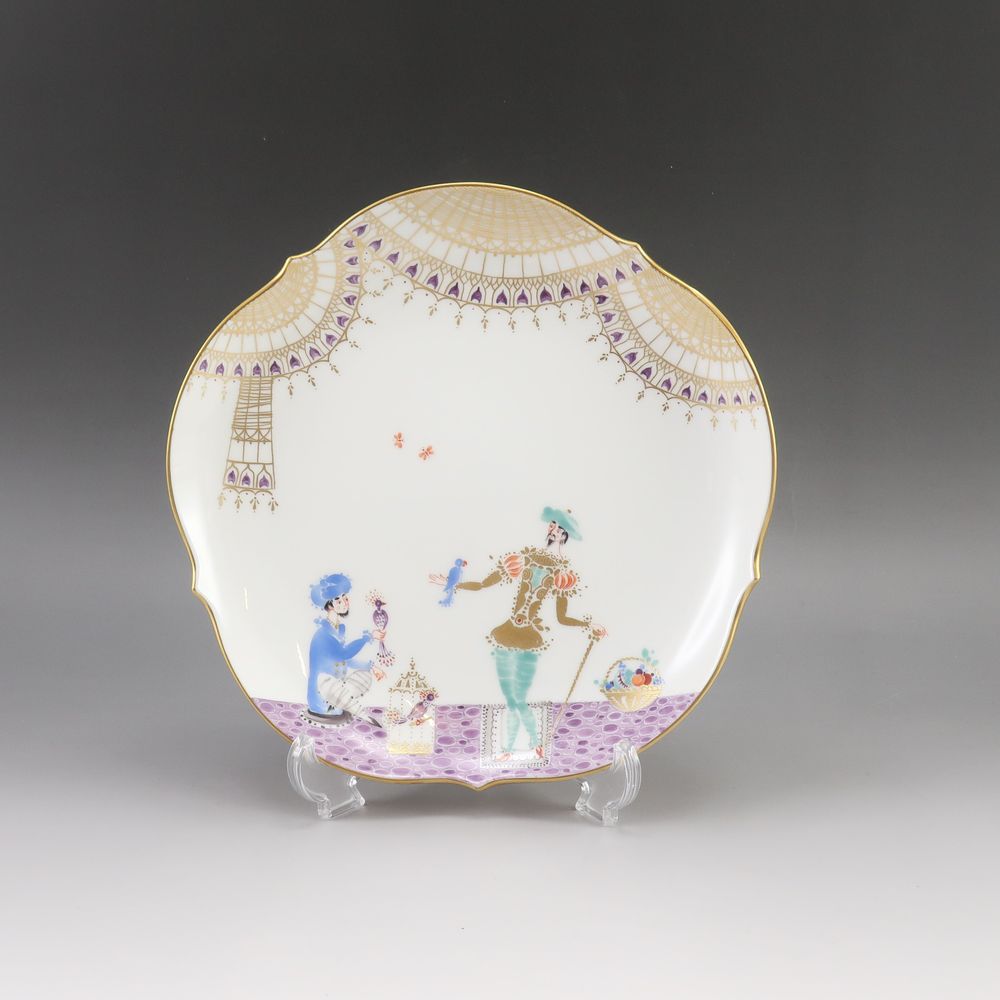 邁森阿拉伯之夜Plate，18.5厘米，餐具，23501/680710 No.05，7.3英寸 - [二手]