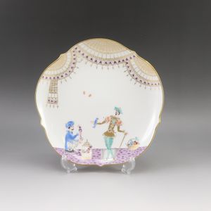 マイセン Meissen アラビアンナイト プレート 18.5cm 食器 23501/680710 No.05 Arabian Nights Plate 7.3" _【中古】