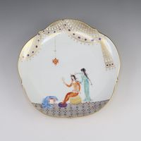 ไมเซน (Meissen) Arabian Nights จานขนาด 18.5 ซม. เครื่องใช้บนโต๊ะอาหาร 23501/680710 No.01 Arabian Nights Plate 7.3" _【สินค้ามือสอง】
