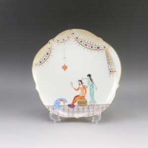 マイセン Meissen アラビアンナイト プレート 18.5cm 食器 23501/680710 No.01 Arabian Nights Plate 7.3" _【中古】