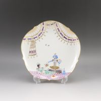 Meissen 아라비안 나이트 플레이트 18.5cm 식기 23501/680710 No.02 Arabian Nights Plate 7.3" _【중고】