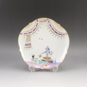 マイセン Meissen アラビアンナイト プレート 18.5cm 食器 23501/680710 No.02 Arabian Nights Plate 7.3" _【中古】