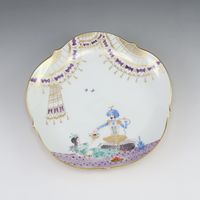 Meissen 아라비안 나이트 플레이트 18.5cm 식기 23501/680710 No.02 Arabian Nights Plate 7.3" _【중고】